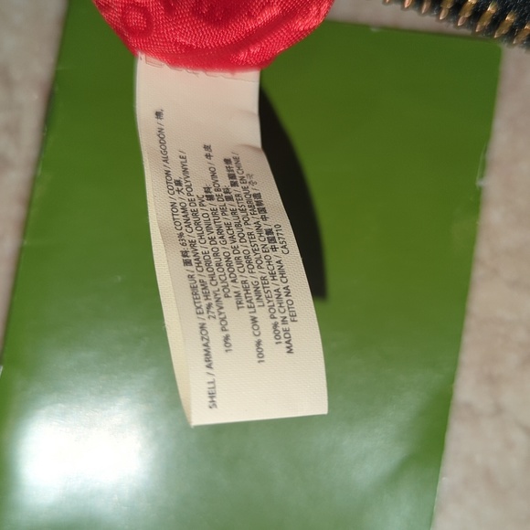 Kate Spade canvas top handle handbag. Polka dot print. Leather, cotton - Picture 10 of 10